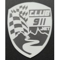 Autocollant logo club blanc